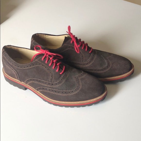 Men’s Suede Wingtip Lace-up Shoes